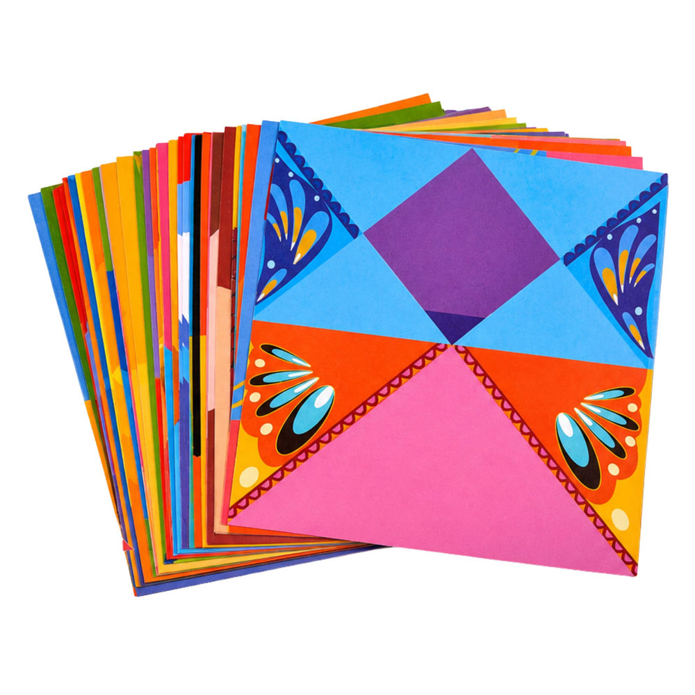 Origami sada s barevnými papíry a návodem – 100 listů