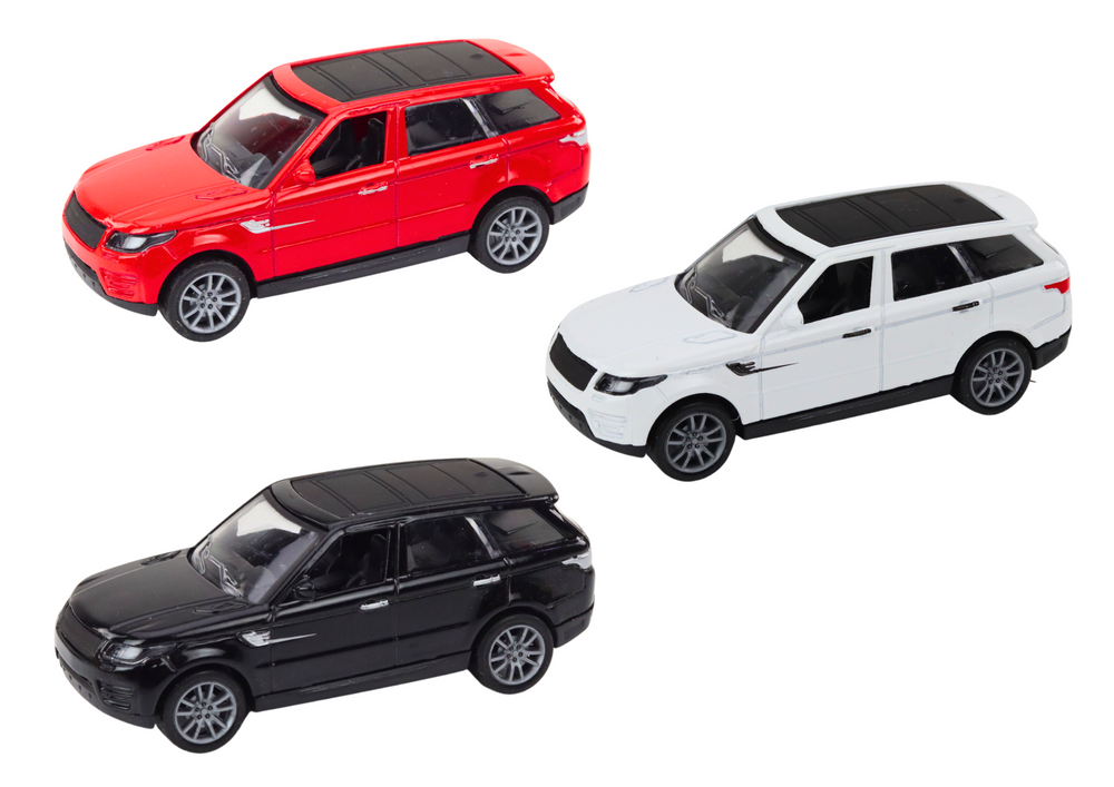 Osobní auto 1:36 s frikčním pohonem kovové černé bílé červené