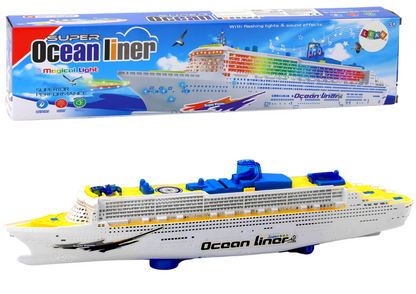 Osobní výletní loď s jízdou, světly a zvuky pro děti od 3 let