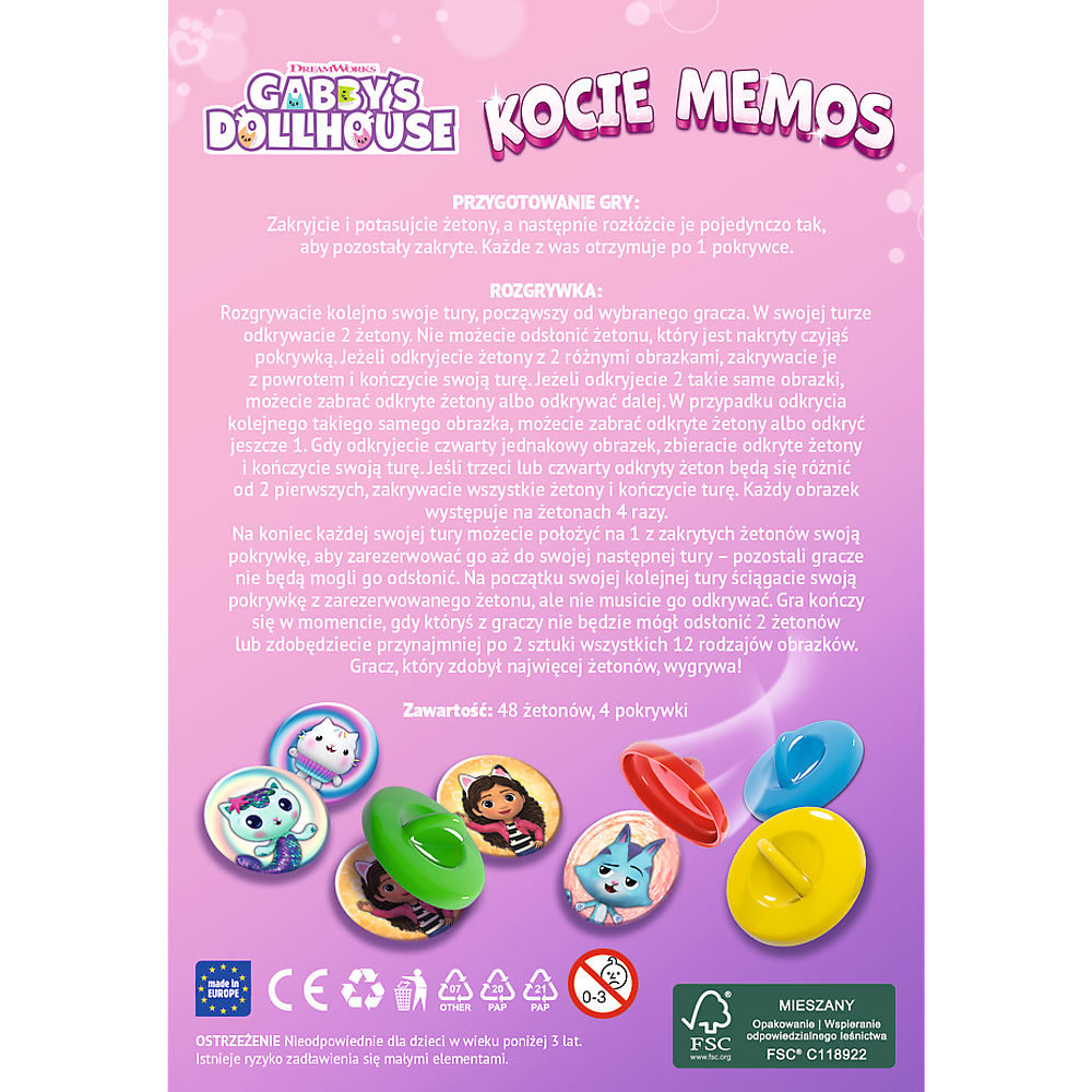 Paměťová hra s kočkami Gabi – Trefl 02688