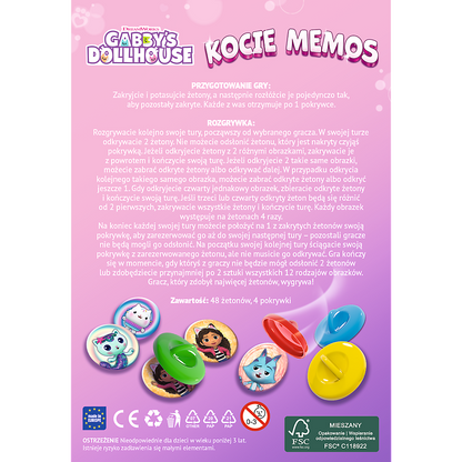 Paměťová hra s kočkami Gabi – Trefl 02688