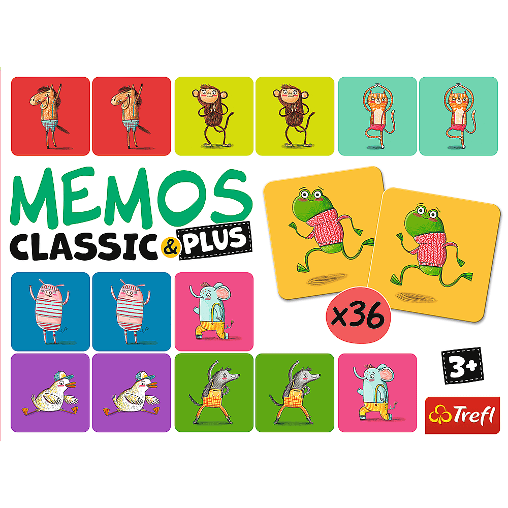 Paměťová hra se zvuky a pohybem zvířátka Classic Plus – Trefl