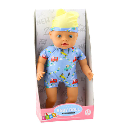 Panenka miminko modré oblečení – s čepičkou 31cm