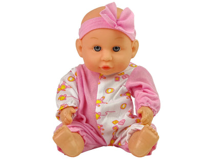 Panenka miminko s nočníkem a lahvičkou 24 cm růžová