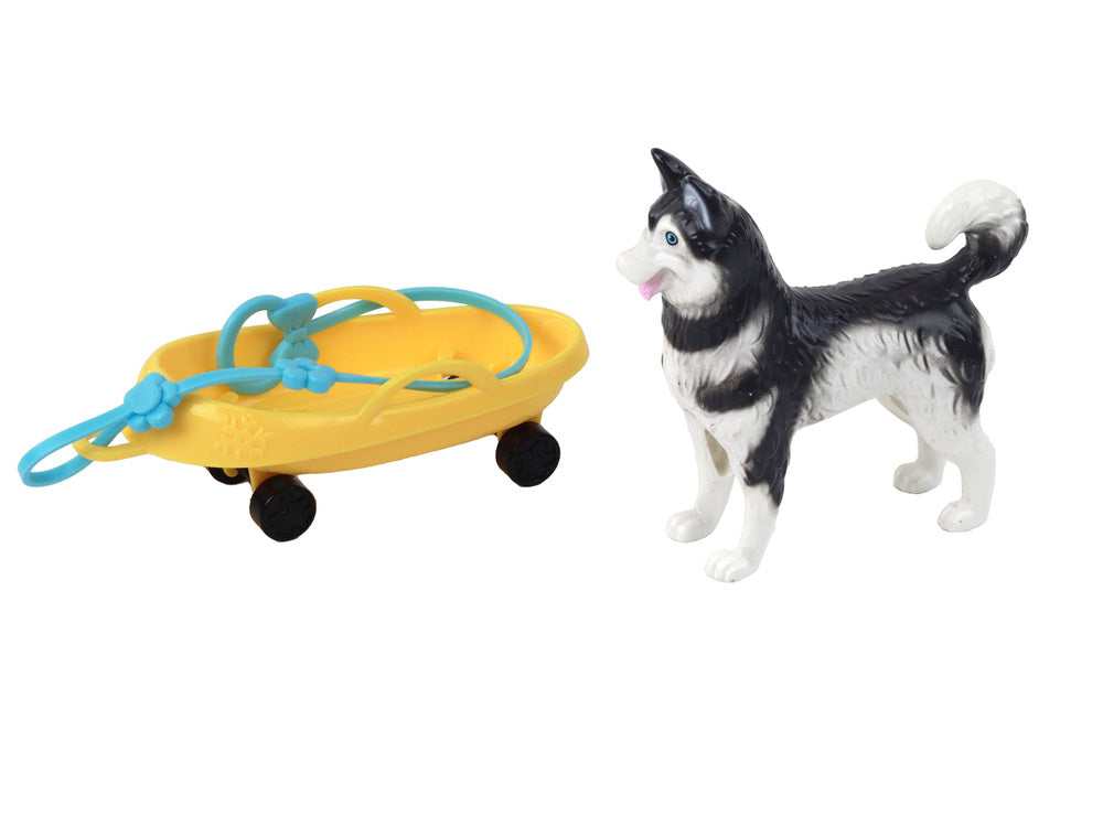 Panenka s husky a sáňkami – zimní edice | Anlily