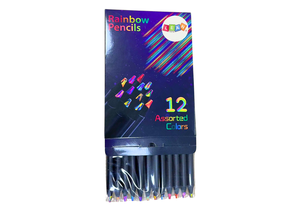 Pastelky vícebarevné kreativní tužkové kulaté 12 ks