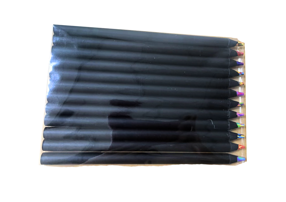 Pastelky vícebarevné kreativní tužkové kulaté 12 ks
