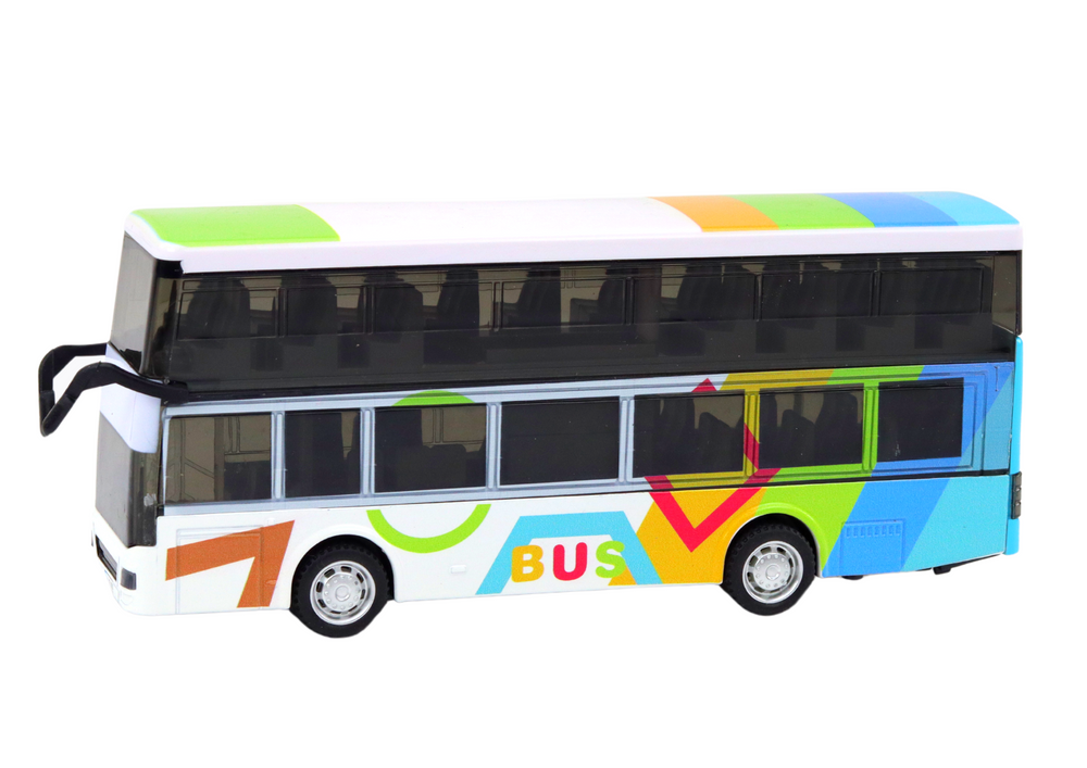 Patrový autobus kovový – s pohonem světla zvuky | barevný