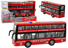 Patrový autobus na baterie – se světly a zvuky 1:16 | červený