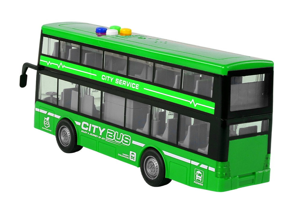 Patrový autobus na baterie – se světly a zvuky 1:16 | zelený