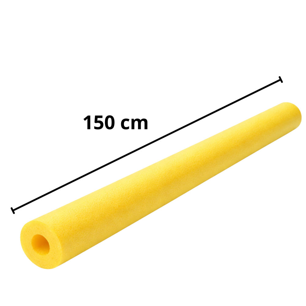Pěnová nudle na učení plavání žlutá 150 cm