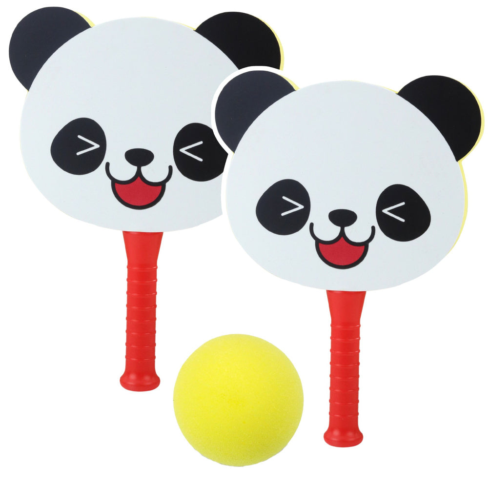 Pěnové pálky na odbíjení s míčkem – motiv panda