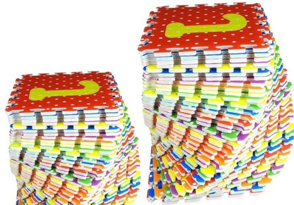 Pěnové puzzle abeceda a číslice – 36 dílků barevné
