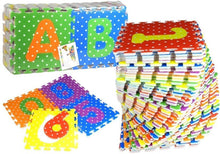 Pěnové puzzle abeceda a číslice – 36 dílků barevné
