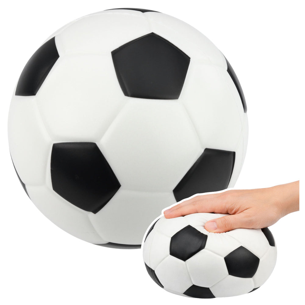Pěnový fotbalový míč pro házení a kopání černobílý 20cm