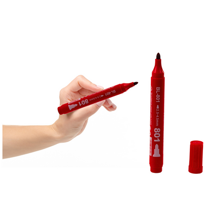 Permanentní marker vodoodporný – 2,5 4,5 mm červený