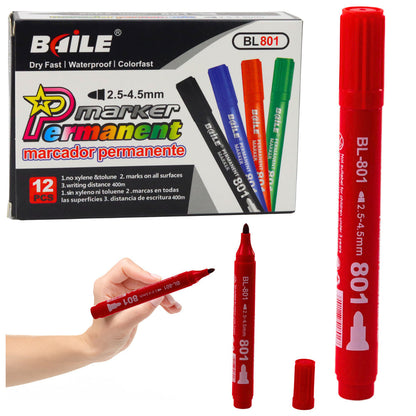 Permanentní marker vodoodporný – 2,5 4,5 mm červený