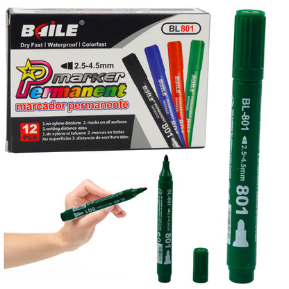 Permanentní marker vodoodporný – 2,5 4,5 mm zelený