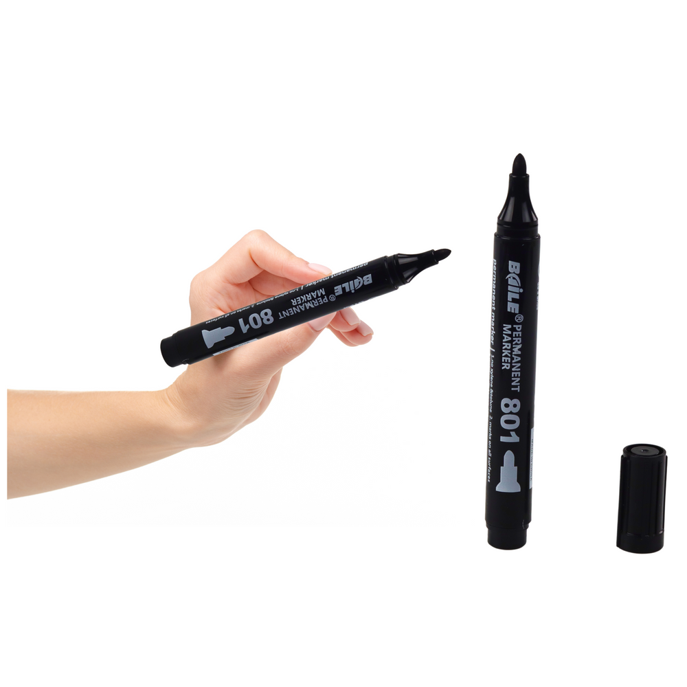 Permanentní marker vodoodporný černý – 2,5 4,5 mm