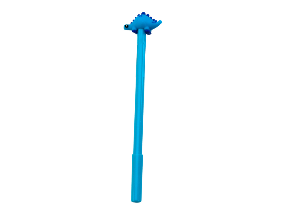 Pero s dinosaurem černé, náplň červená/zelená 0,5mm