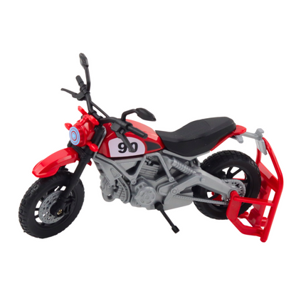 Pickup s motocyklem 1:12 – světla zvuky dveře | šedý