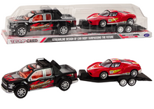 Pickup s návěsem a sportovním autem – třecí pohon | 60 cm