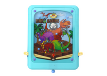 Pinball hra s dinosaury – modrá s páčkami | dětská hra