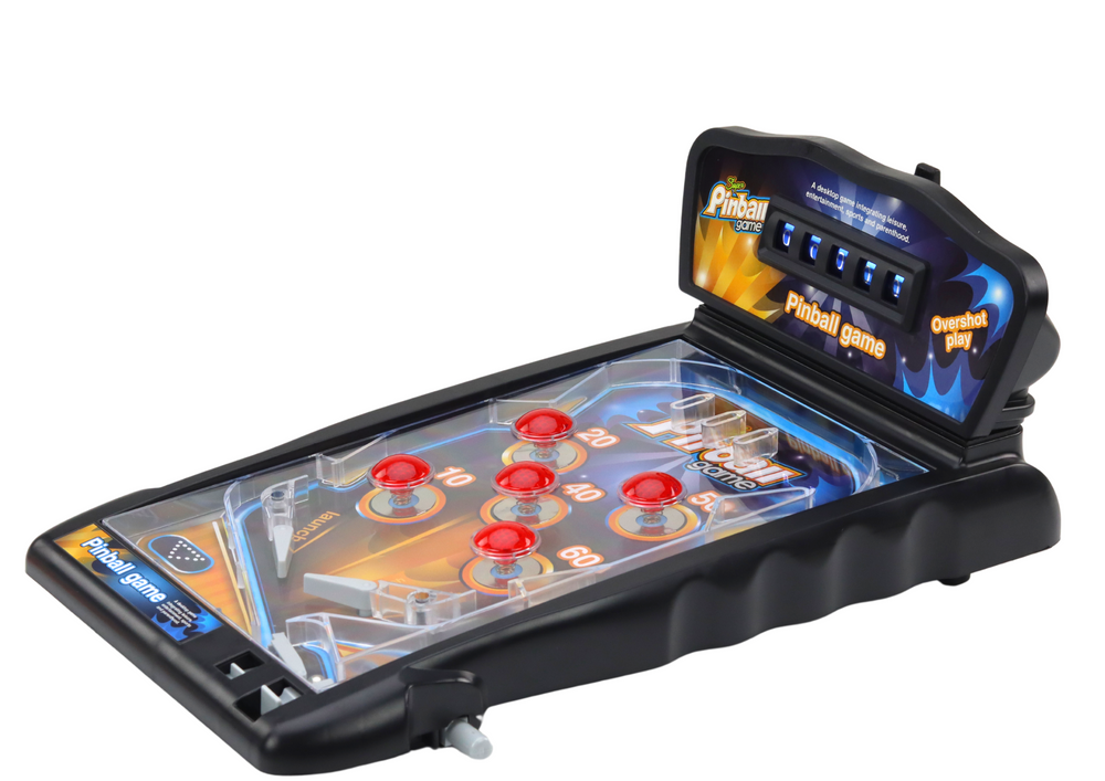Pinball hra se světly a zvuky – s tabulkou výsledků