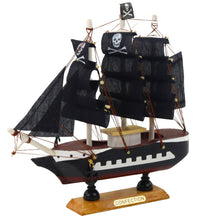 Pirátská plachetnice 20x20cm – dekorační model | černé plachty