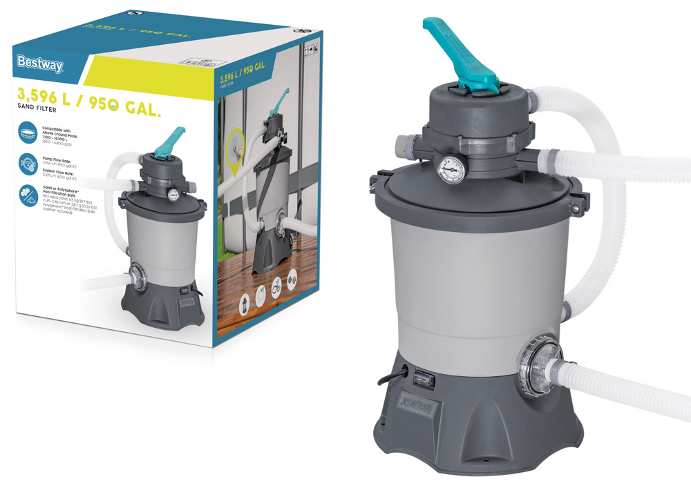 Pískový filtr do bazénů 3028L/h s manometrem – Bestway 58515