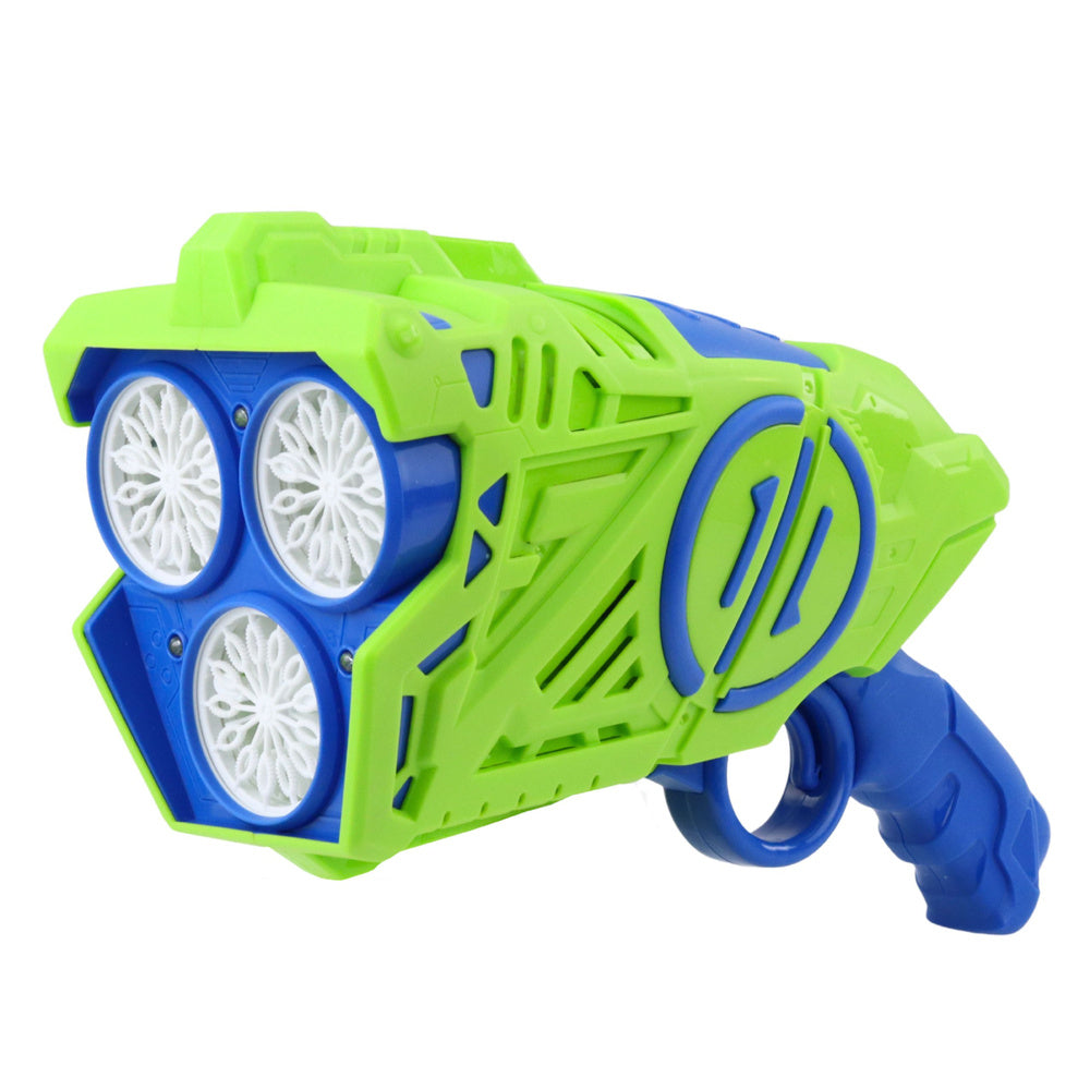 Pistole na mýdlové bubliny s LED světly – modro zelená