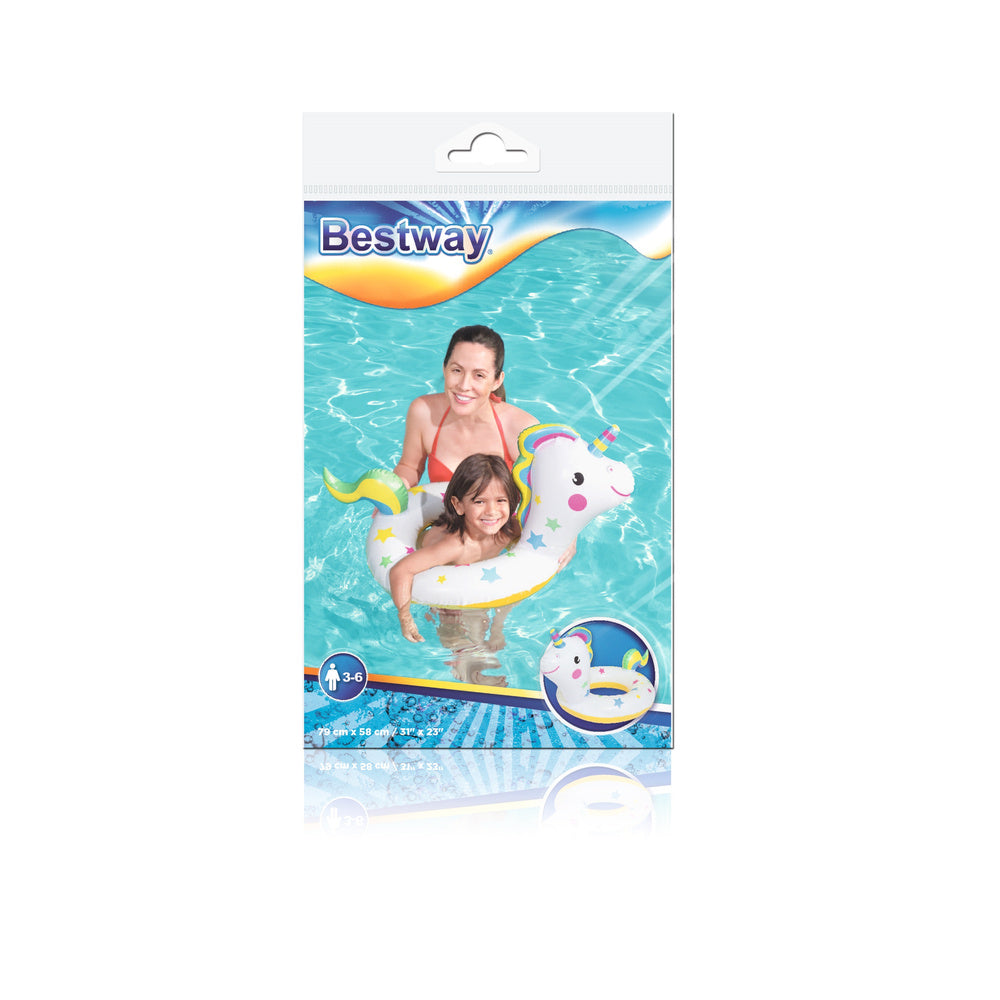 Plavací kruh jednorožec 79x58 cm – pro děti 3 6 let | Bestway