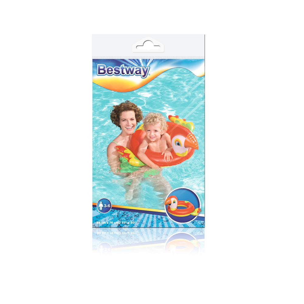 Plavací kruh Papoušek 84x76 cm – pro děti 3 6 let | Bestway