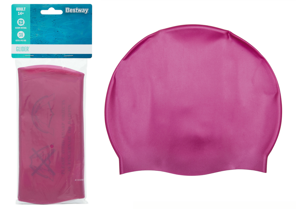 Plavecká čepice silikonová pro dospělé – Bestway růžová