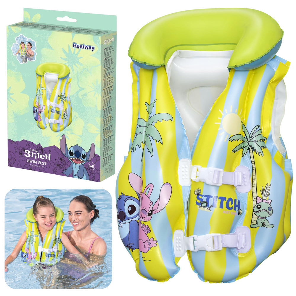 Plavecká vesta pro děti s motivem Disney Stitch – Bestway