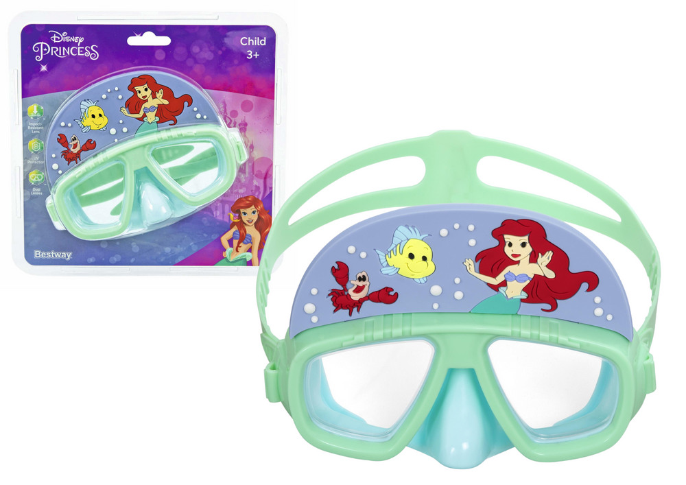 Plavecké brýle miętové Malá mořská víla – Disney Bestway