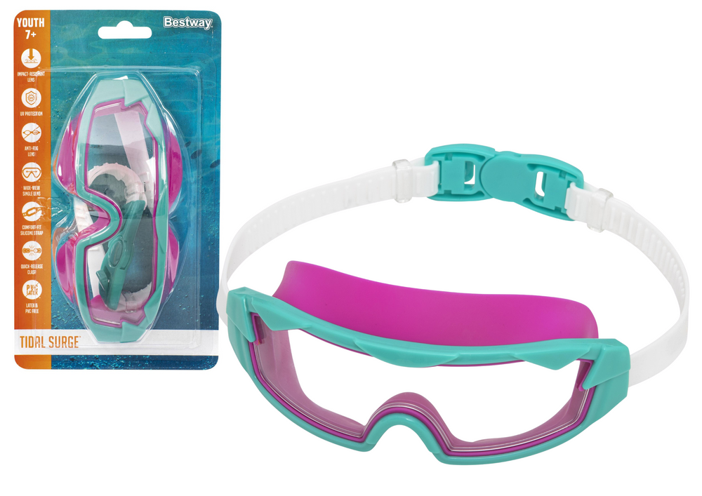 Plavecké brýle s UV filtrem – regulovatelné | Bestway růžové