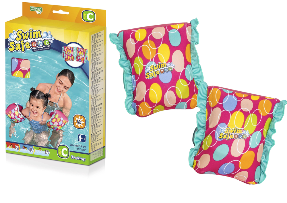 Plavecké rukávky pro děti růžové M/L – Bestway 32183