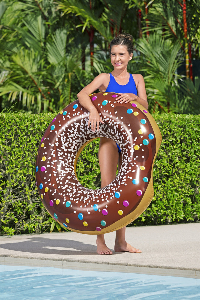 Plavecký kruh Donut hnědý 107 cm – Bestway 36118
