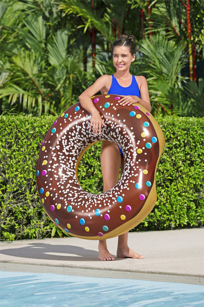 Plavecký kruh Donut hnědý 107 cm – Bestway 36118