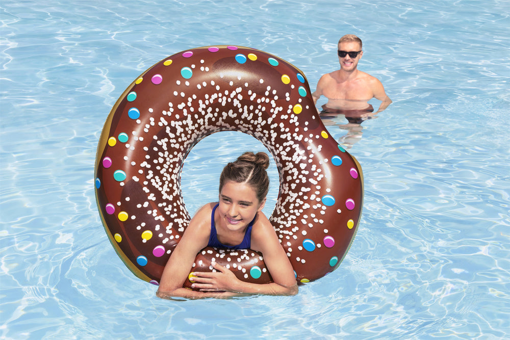 Plavecký kruh Donut hnědý 107 cm – Bestway 36118