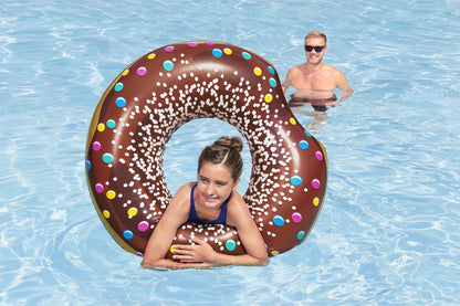 Plavecký kruh Donut hnědý 107 cm – Bestway 36118