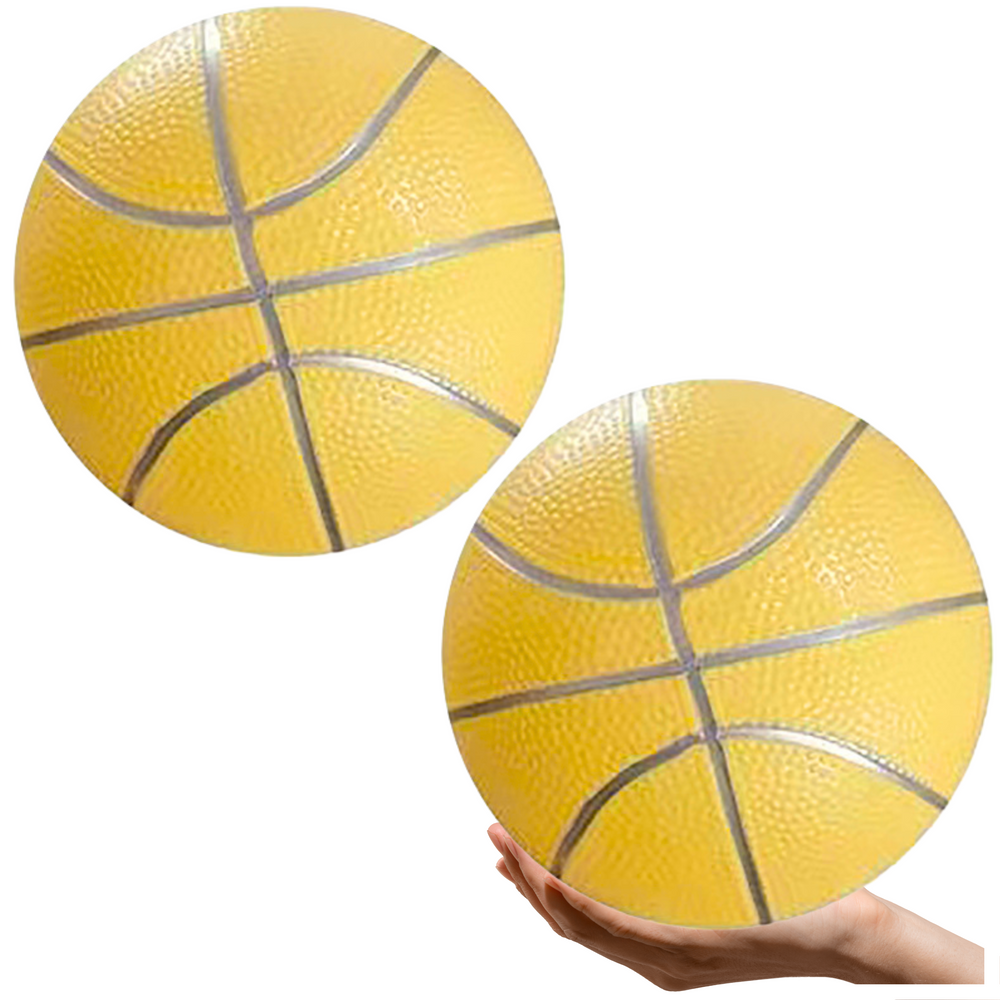 Plážový míč gumový 20cm – lehký pastelově žlutý