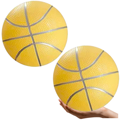 Plážový míč gumový 20cm – lehký pastelově žlutý