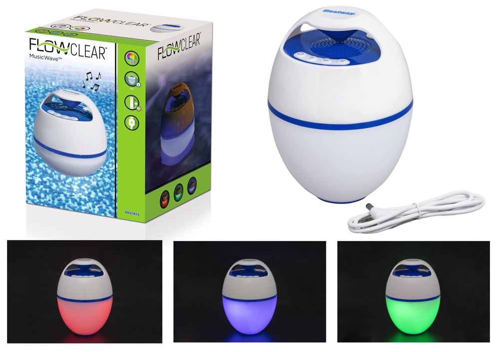 Plovoucí Bluetooth reproduktor s LED – Bestway 58700