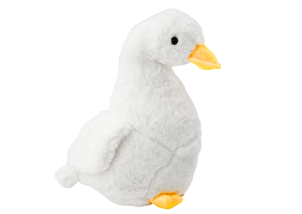 Plyšová husa maskot přítulanka 30 cm bílá