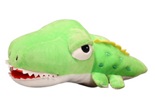 Plyšová maňásek krokodýl 30 cm zelený
