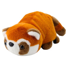 Plyšová panda 2v1 oboustranná – maskotka 22cm | červená