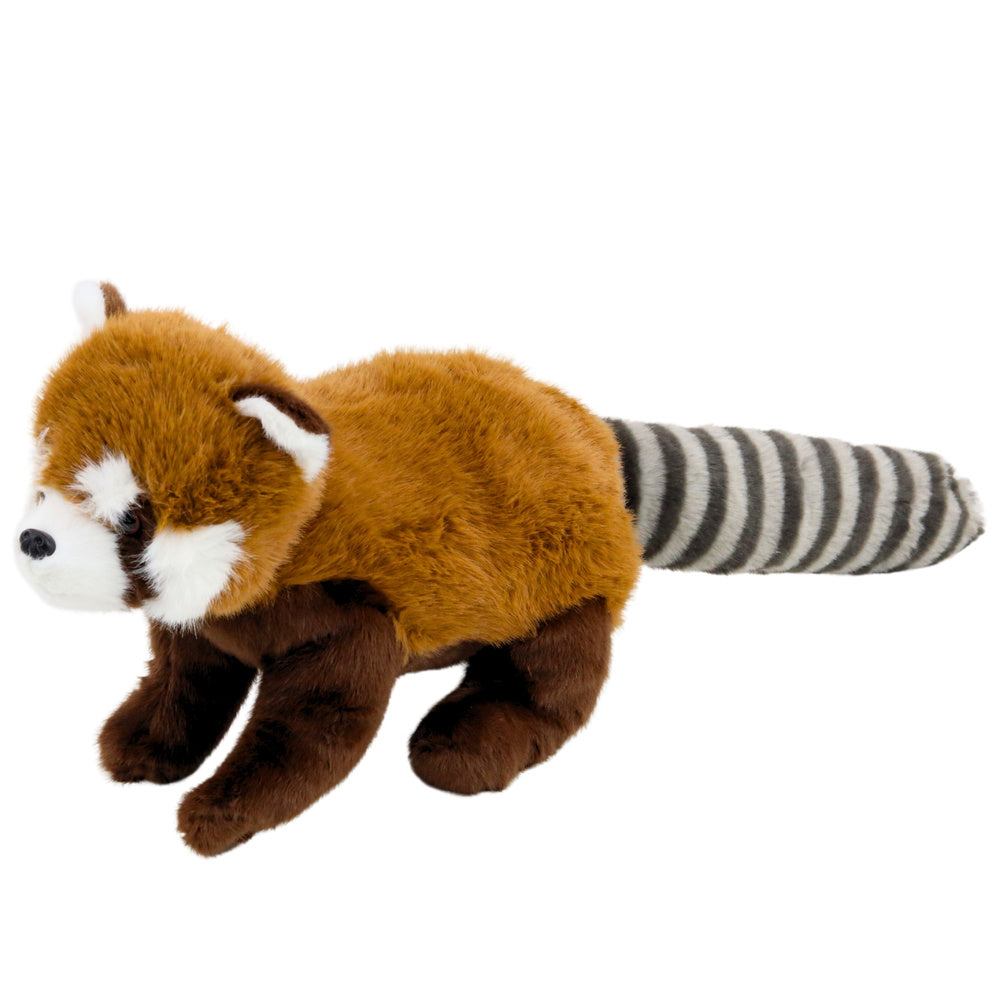 Plyšová panda přítulanka 45cm – červená hnědá bílá šedá