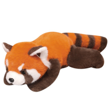 Plyšová panda přítulanka – s obtěžkávkami 30cm | červená